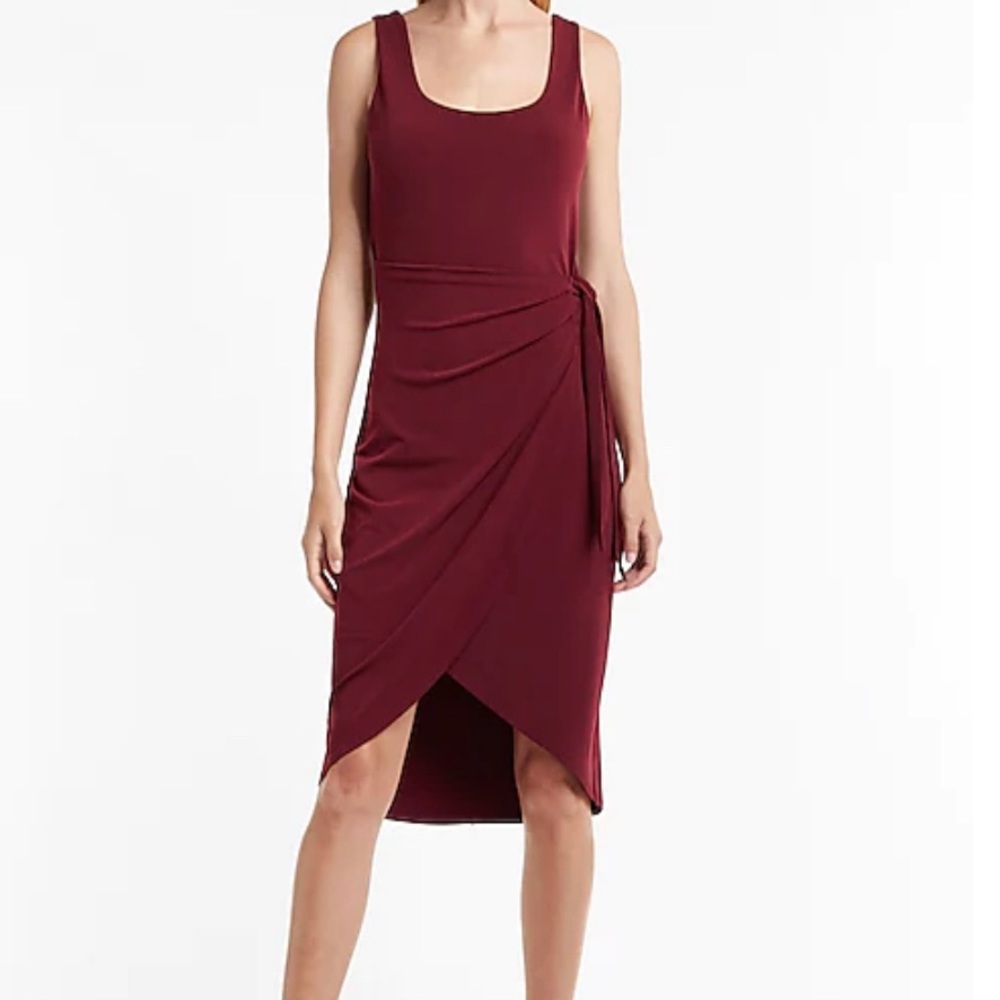 Express Wine Color Sheath Dress Size M